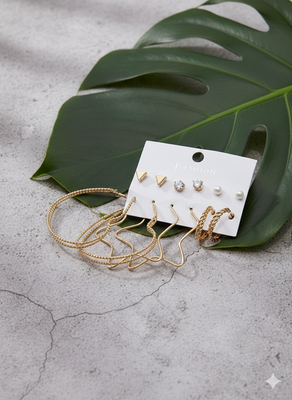 Combo of 6 pair earrings-46