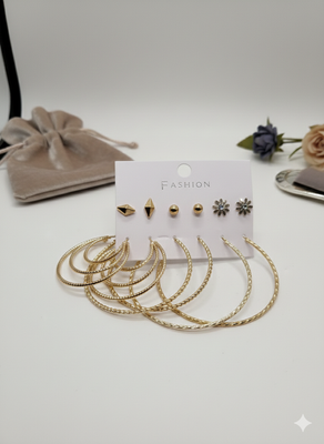 Combo of 6 pair earrings-48