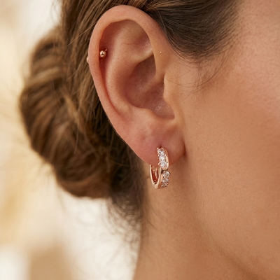Anti Tarnish CZ Earring 135