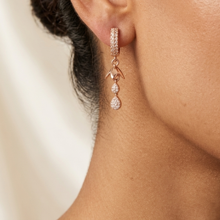 Anti Tarnish CZ Earring 21