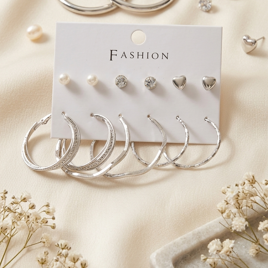 Combo of 6 pair earrings 21