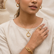 Load image into Gallery viewer, Anti Tarnish Combo Set with 1 pair of Earring, Bracelet, Necklace and Ring