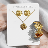 Anti Tarnish Combo Set with 1 Pair of Earring, Bracelet and Necklace