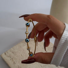 Load image into Gallery viewer, Anti Tarnish Golden Evil Eye Bracelet 3