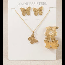 Load image into Gallery viewer, Anti Tarnish Combo Set with 1 Pair of Earring, Bracelet and Necklace