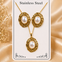 Load image into Gallery viewer, Anti Tarnish Combo Set with 1 Pair of Earring and Necklace 26