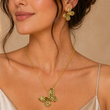 Load image into Gallery viewer, Anti Tarnish Combo Set with 1 Pair of Earring and Necklace 15