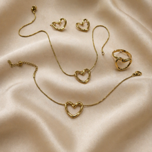 Load image into Gallery viewer, Anti Tarnish Combo Set With 1 Pair of Earring, Bracelet, Necklace and Ring