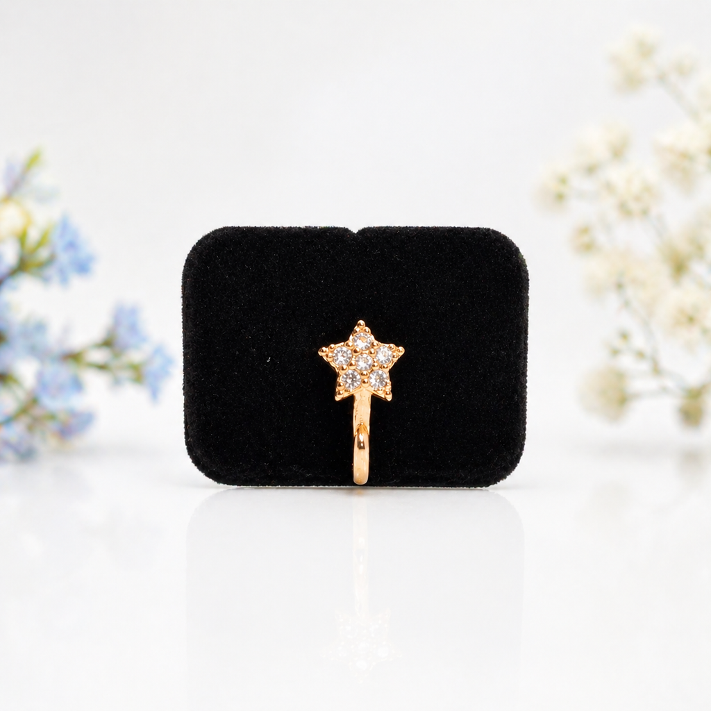 Anti Tarnish CZ nose pin