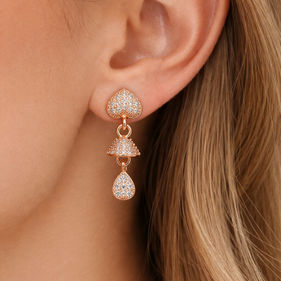 Anti Tarnish CZ Earring 85