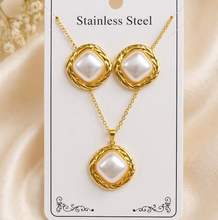 Load image into Gallery viewer, Anti Tarnish Combo Set with 1 Pair of Earring and Necklace 21