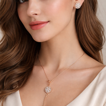 Load image into Gallery viewer, Cz Earring and Necklace  with set box