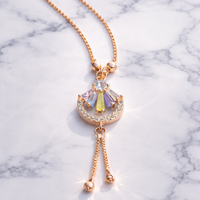 Anti Tarnish CZ Necklace(with box) 23