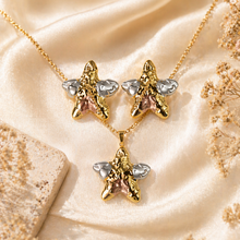 Load image into Gallery viewer, Anti Tarnish 3-Tone Combo Set with 1 pair of earring and Necklace 13