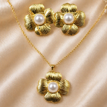 Load image into Gallery viewer, Anti Tarnish Combo Set with 1 Pair of Earring and Necklace 22
