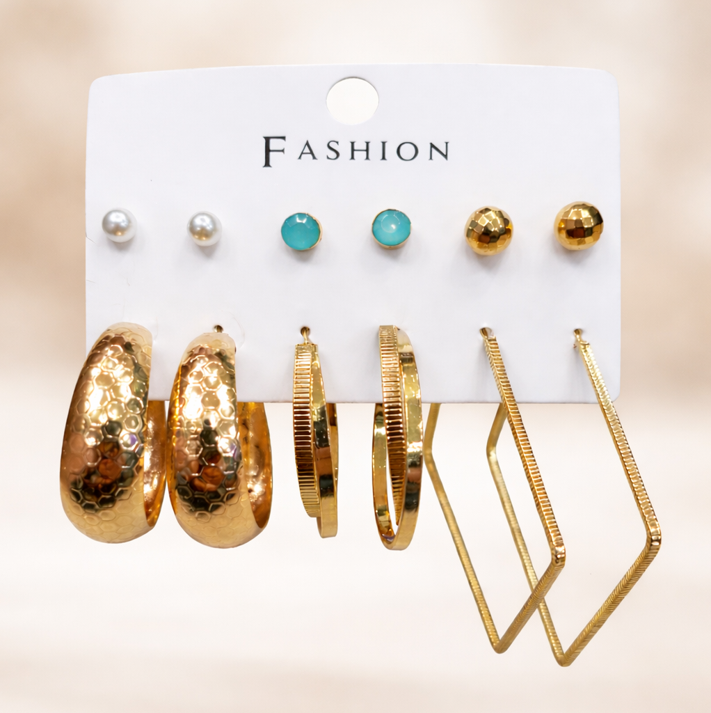 Combo of 6 pair earrings
