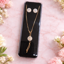 Load image into Gallery viewer, CZ Necklace and earrings set with box