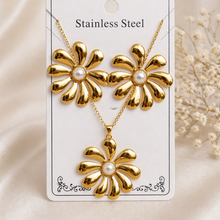 Load image into Gallery viewer, Anti Tarnish Combo Set with 1 Pair of Earring and Necklace 24