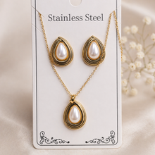 Load image into Gallery viewer, Anti Tarnish Combo Set with 1 Pair of Earring and Necklace 25