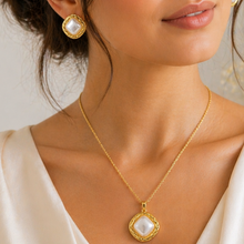 Load image into Gallery viewer, Anti Tarnish Combo Set with 1 Pair of Earring and Necklace 21