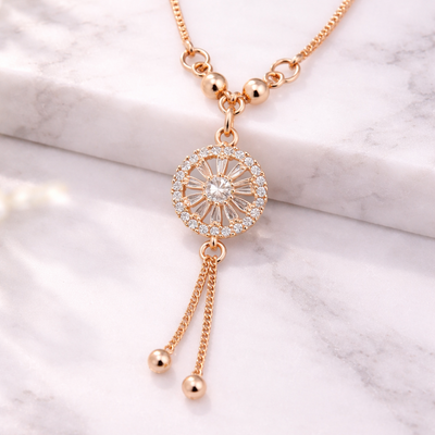 Anti Tarnish CZ Necklace(with box) 27