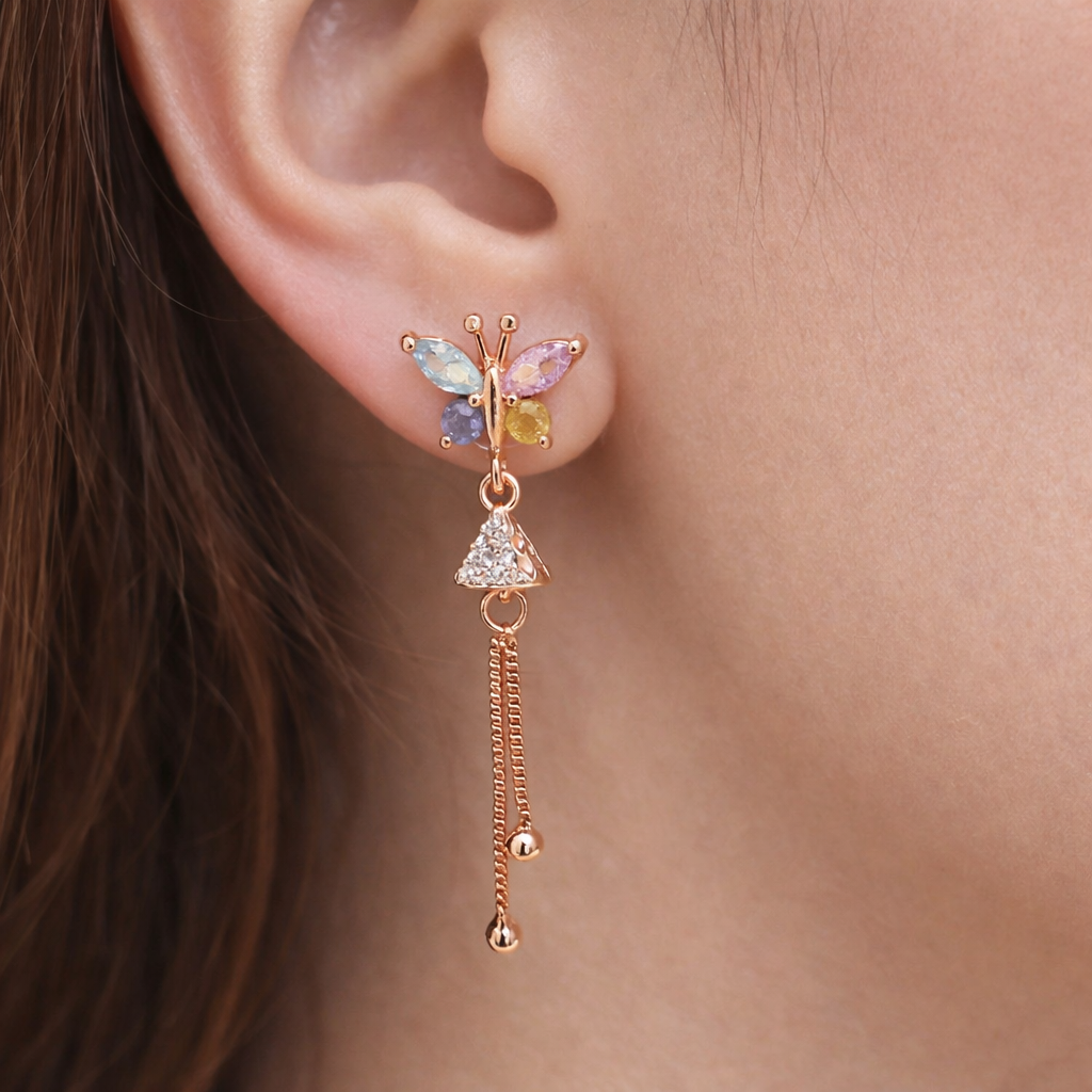 Anti Tarnish CZ Earring-47