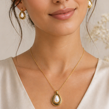 Load image into Gallery viewer, Anti Tarnish Combo Set with 1 Pair of Earring and Necklace 25