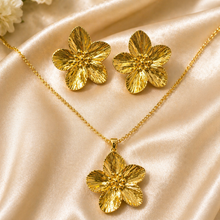 Load image into Gallery viewer, Anti Tarnish Combo Set with 1 Pair of Earring and Necklace 17