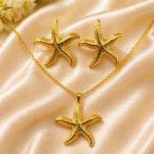 Load image into Gallery viewer, Anti Tarnish Combo Set with 1 Pair of Earring and Necklace 19