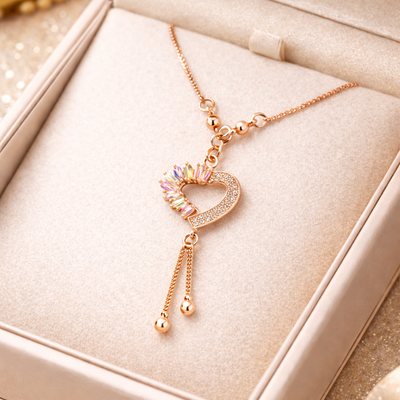 Anti Tarnish CZ Necklace(with box) 30