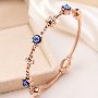 Load image into Gallery viewer, Anti Tarnish Rose gold Evil Eye Bracelet