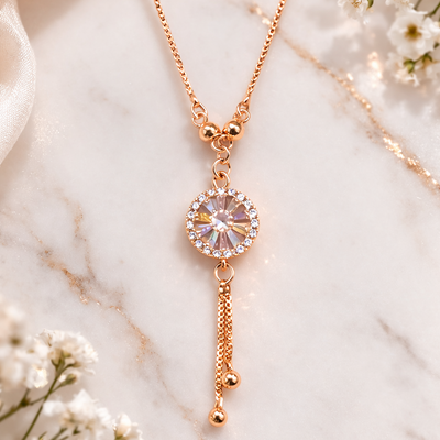 Anti Tarnish CZ Necklace(with box) 20