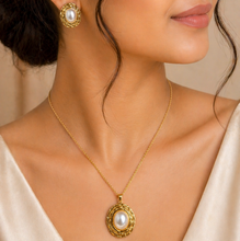 Load image into Gallery viewer, Anti Tarnish Combo Set with 1 Pair of Earring and Necklace 26