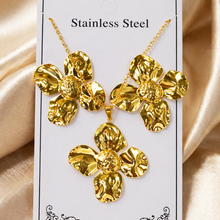 Load image into Gallery viewer, Anti Tarnish Combo Set with 1 pair of earring and Necklace 14
