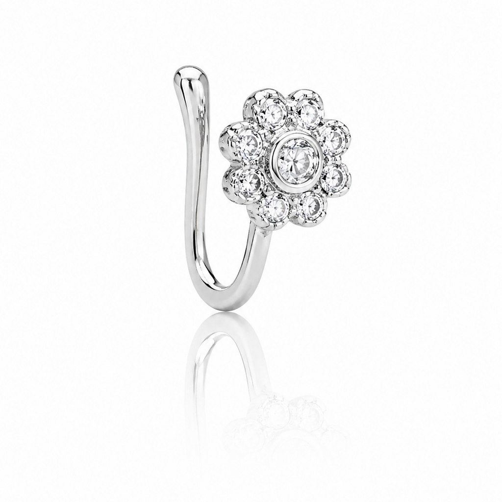 Anti Tarnish CZ nose pin