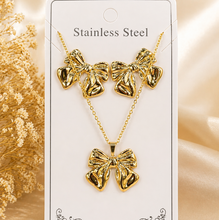 Load image into Gallery viewer, Anti Tarnish  Combo Set with 1 pair of Earring and Necklace
