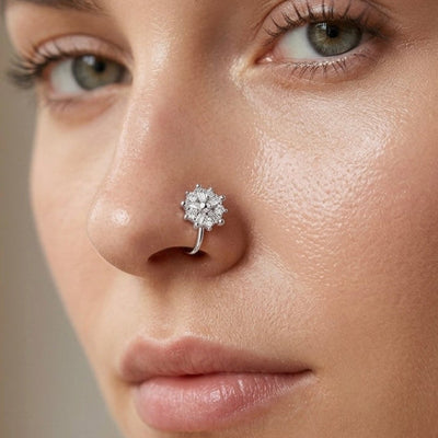 Anti Tarnish CZ nose pin