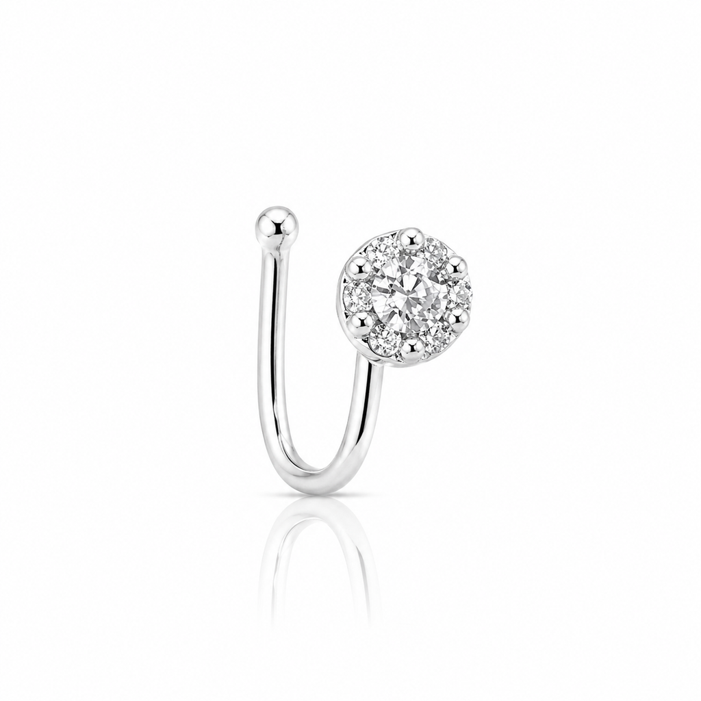 Anti Tarnish CZ nose pin