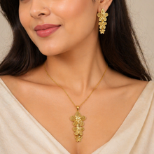 Load image into Gallery viewer, Anti Tarnish  Combo Set with 1 pair of Earring and Necklace