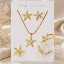 Load image into Gallery viewer, Anti Tarnish Combo Set With 1 Pair of Earring, Bracelet, Necklace and Ring