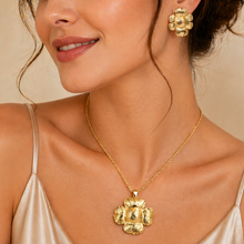 Load image into Gallery viewer, Anti Tarnish  Combo Set with 1 pair of Earring and Necklace
