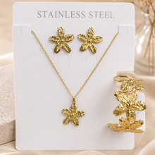 Load image into Gallery viewer, Anti Tarnish  Combo Set with 1 pair of Earring, Bracelet and Necklace