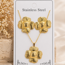 Load image into Gallery viewer, Anti Tarnish  Combo Set with 1 pair of Earring and Necklace