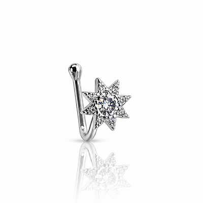 Anti Tarnish CZ nose pin