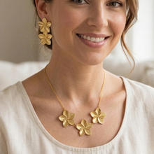 Load image into Gallery viewer, Anti Tarnish Combo Set With 1 Pair of Earring and Necklace