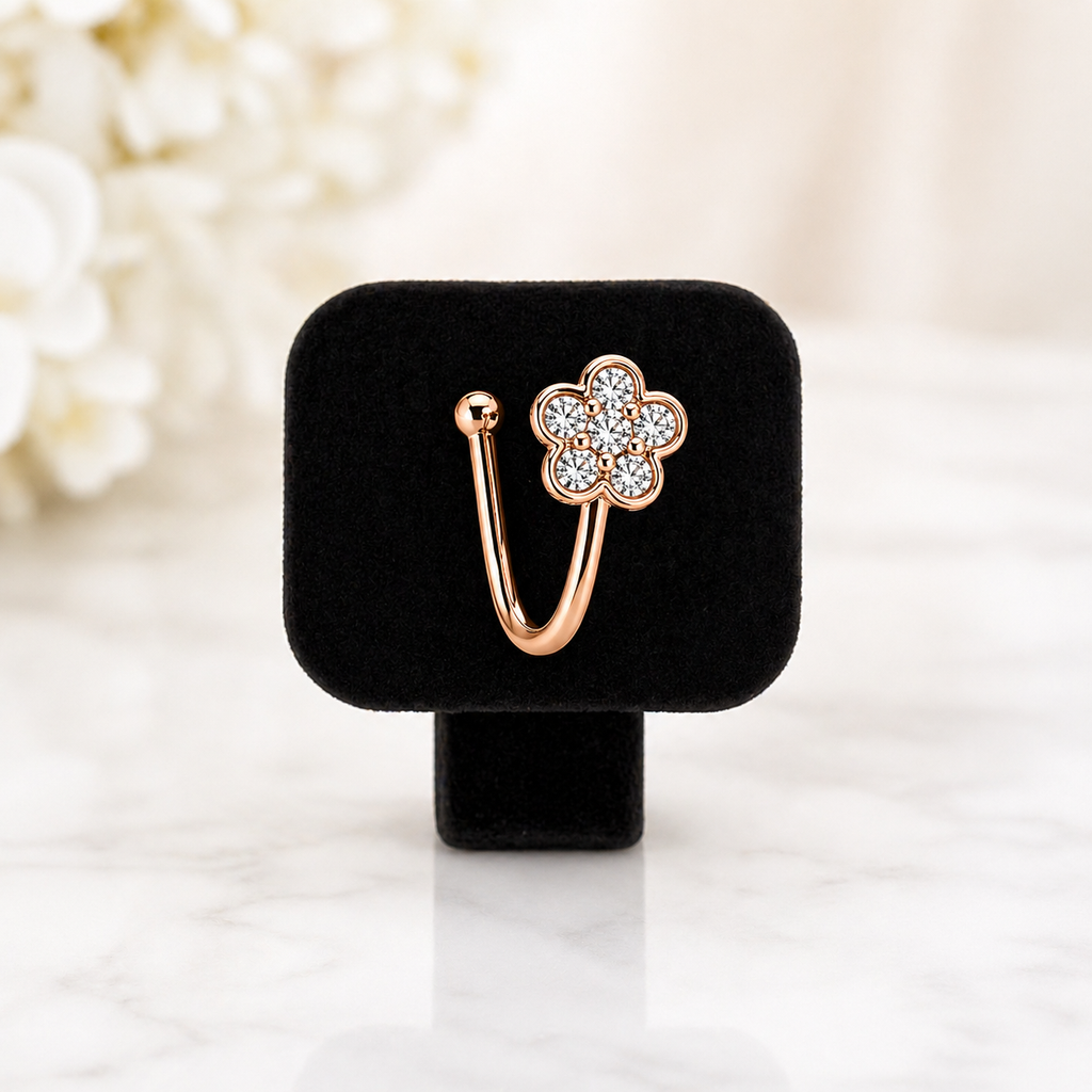 Anti Tarnish CZ nose pin
