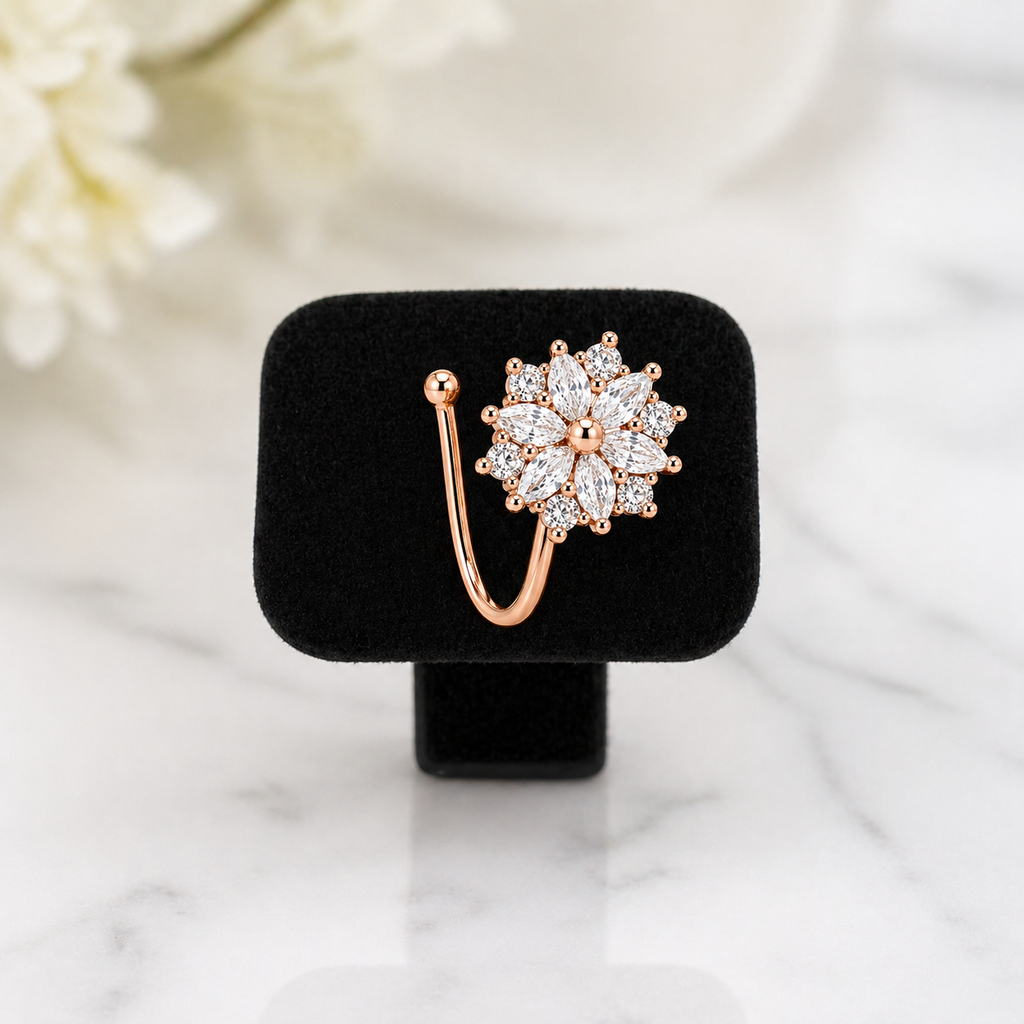 Anti Tarnish CZ nose pin