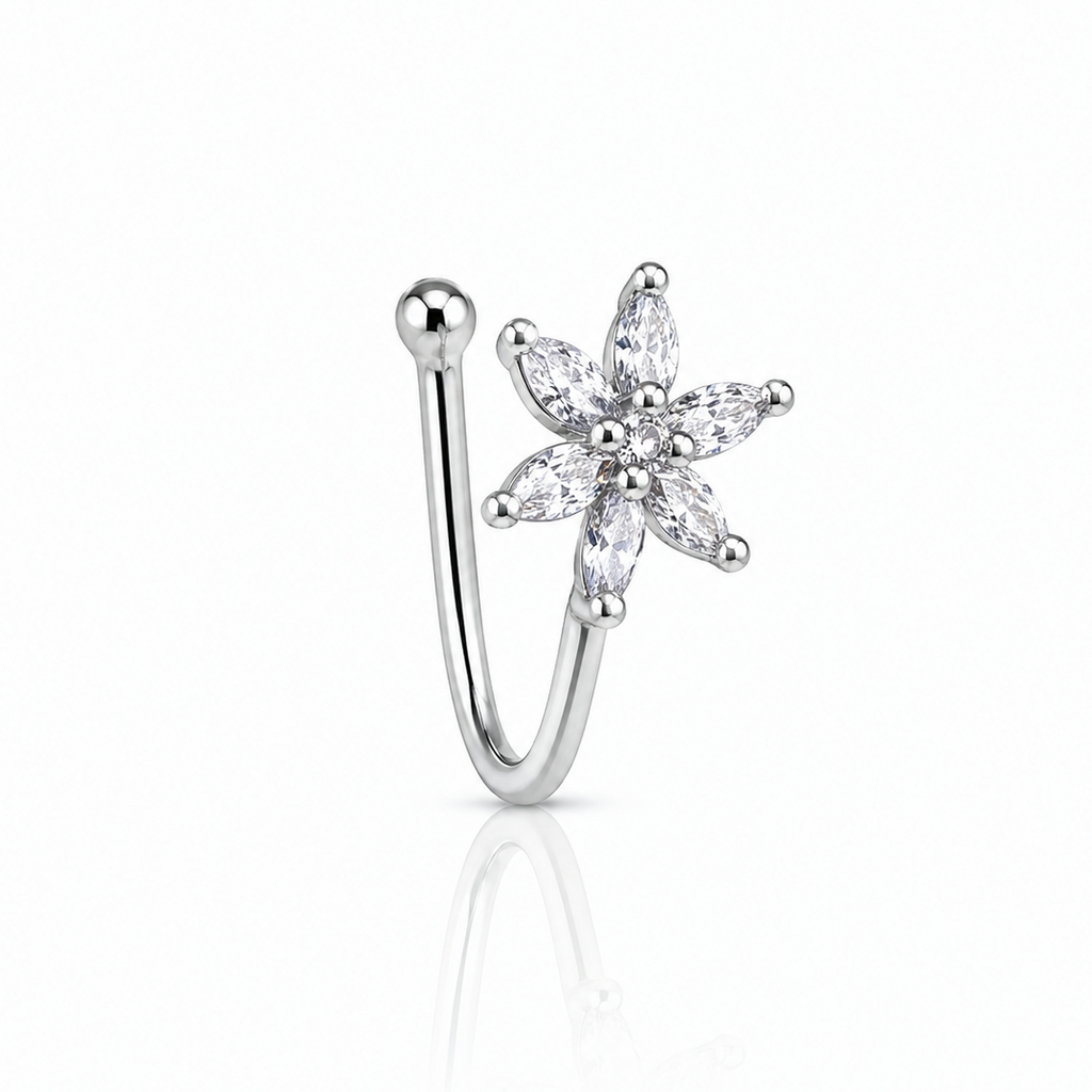 Anti Tarnish CZ nose pin