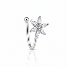 Load image into Gallery viewer, Anti Tarnish CZ nose pin