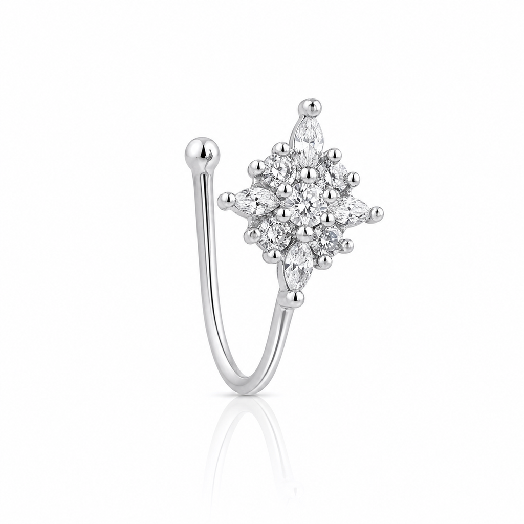Anti Tarnish CZ nose pin